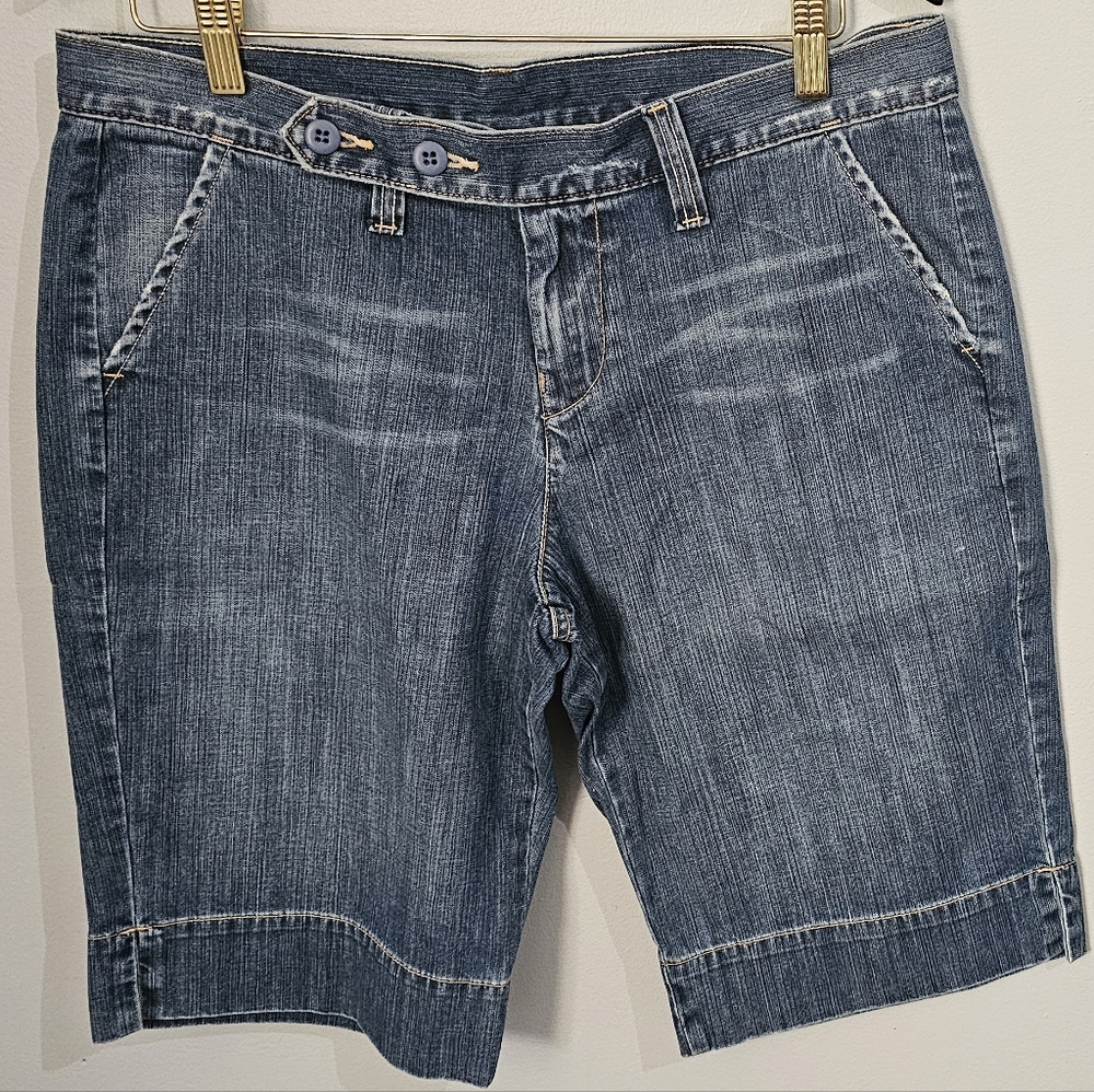 Lucky Brand Distressed Blue Denim Shorts